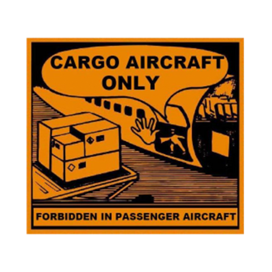 Etikette Cargo Aircraft Only