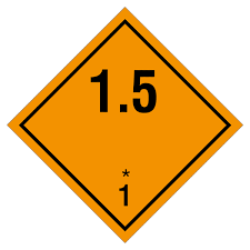 Etikette Gefahrgutklasse 1.5 Ohne Text